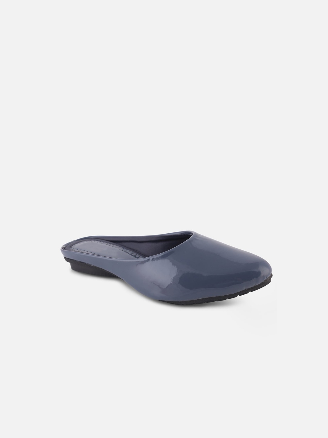 

White World Girls Round Toe mules, Navy blue