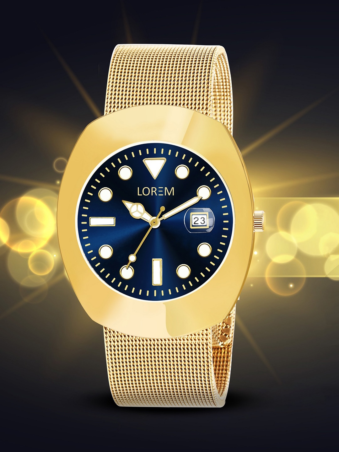 

FERRIZZO Men Embellished Dial & Stainless Steel Straps Analogue Watch LR139-FZZ, Blue