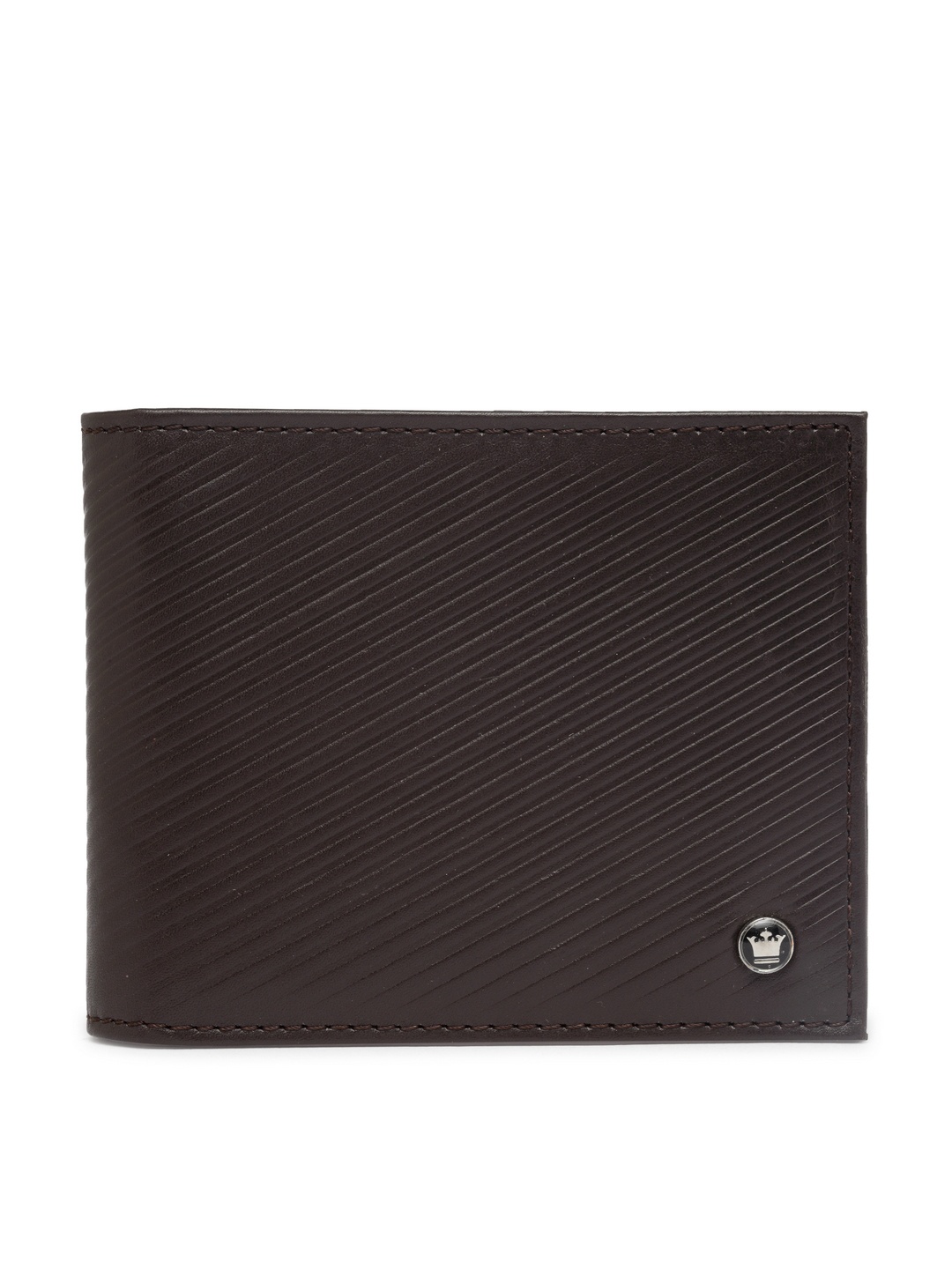 

Louis Philippe Men Brown Textured Leather Card Holder