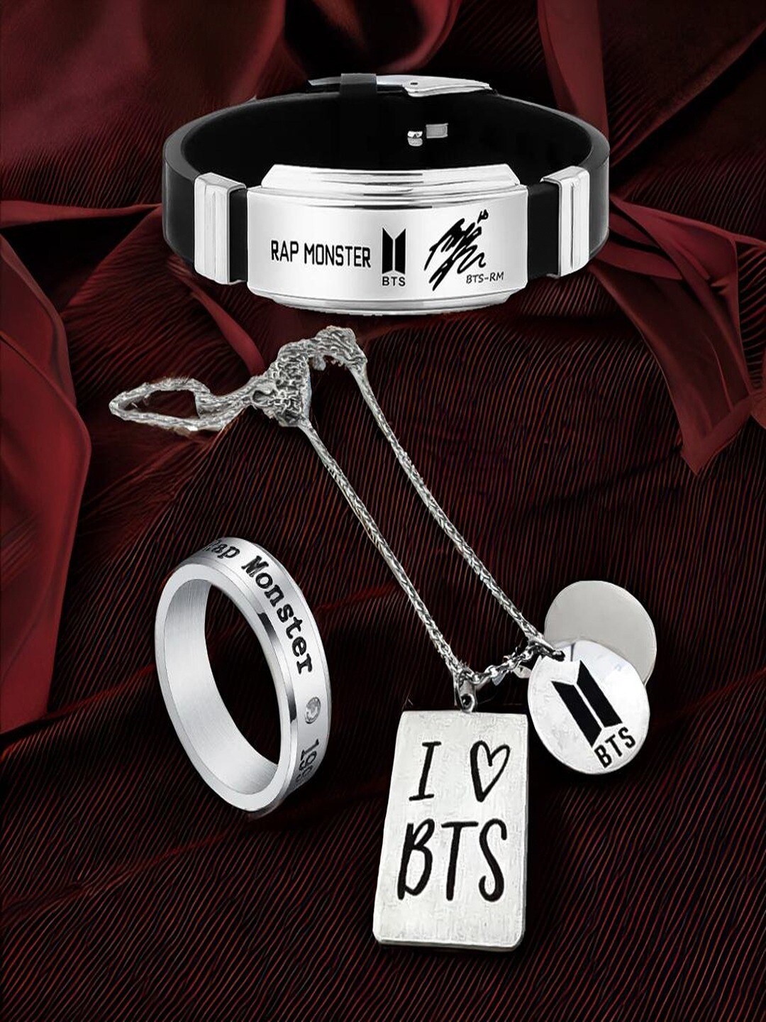 

UNIVERSITY TRENDZ Silver-Plated Jewellery Set