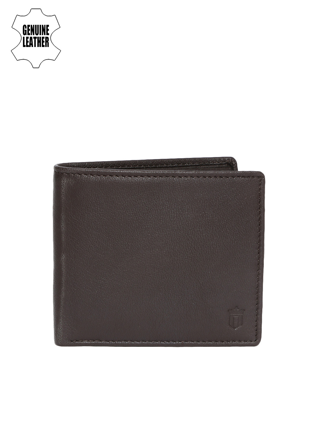 

Louis Philippe Men Brown Solid Two Fold Wallet