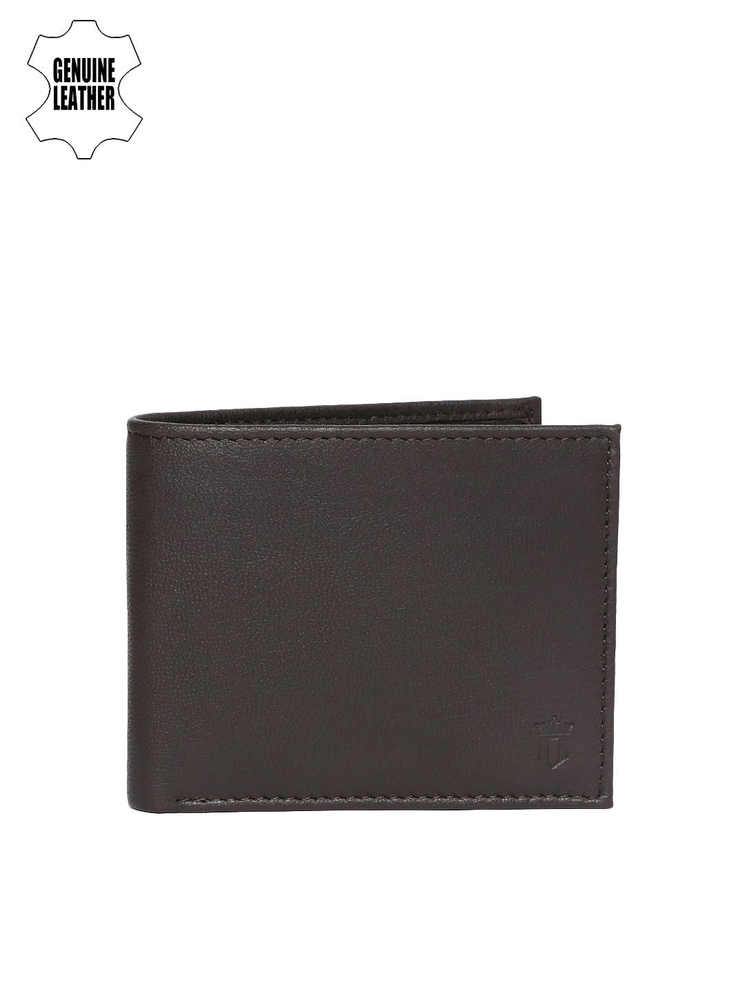 

Louis Philippe Men Brown Genuine Leather Two Fold Wallet