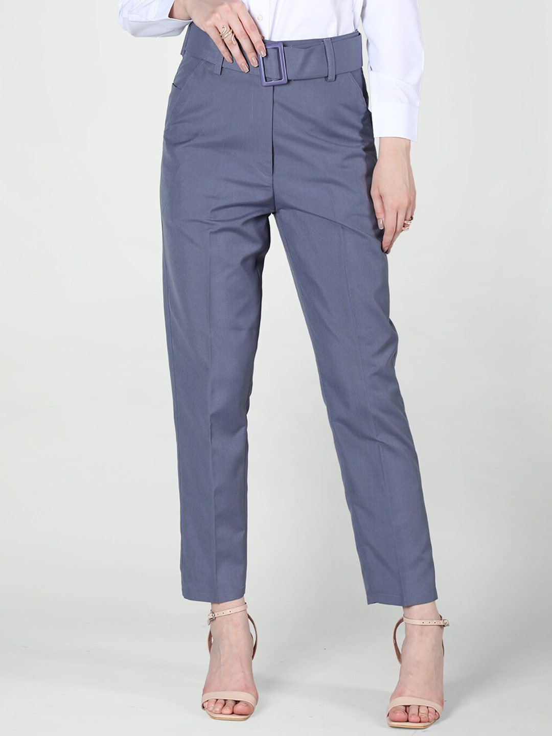 

Dlanxa Women Easy Wash Formal Trousers, Grey