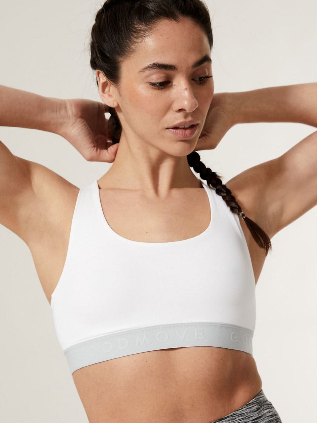 

Marks & Spencer Medium Coverage High Support Sports Bra T336097WHITE, White