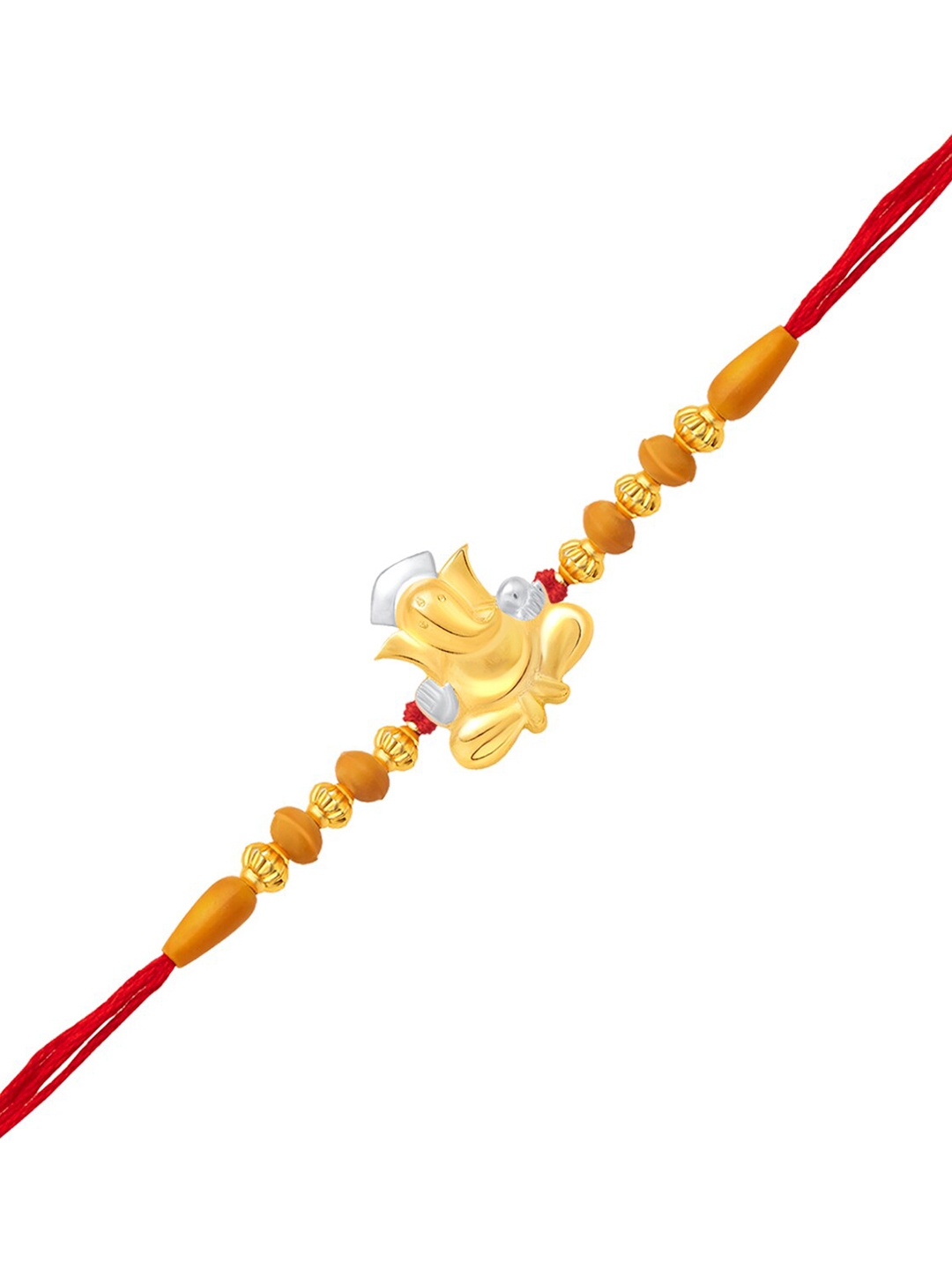 

Vighnaharta Gold & Rhodium-Plated Lord Ganesha Rakhi