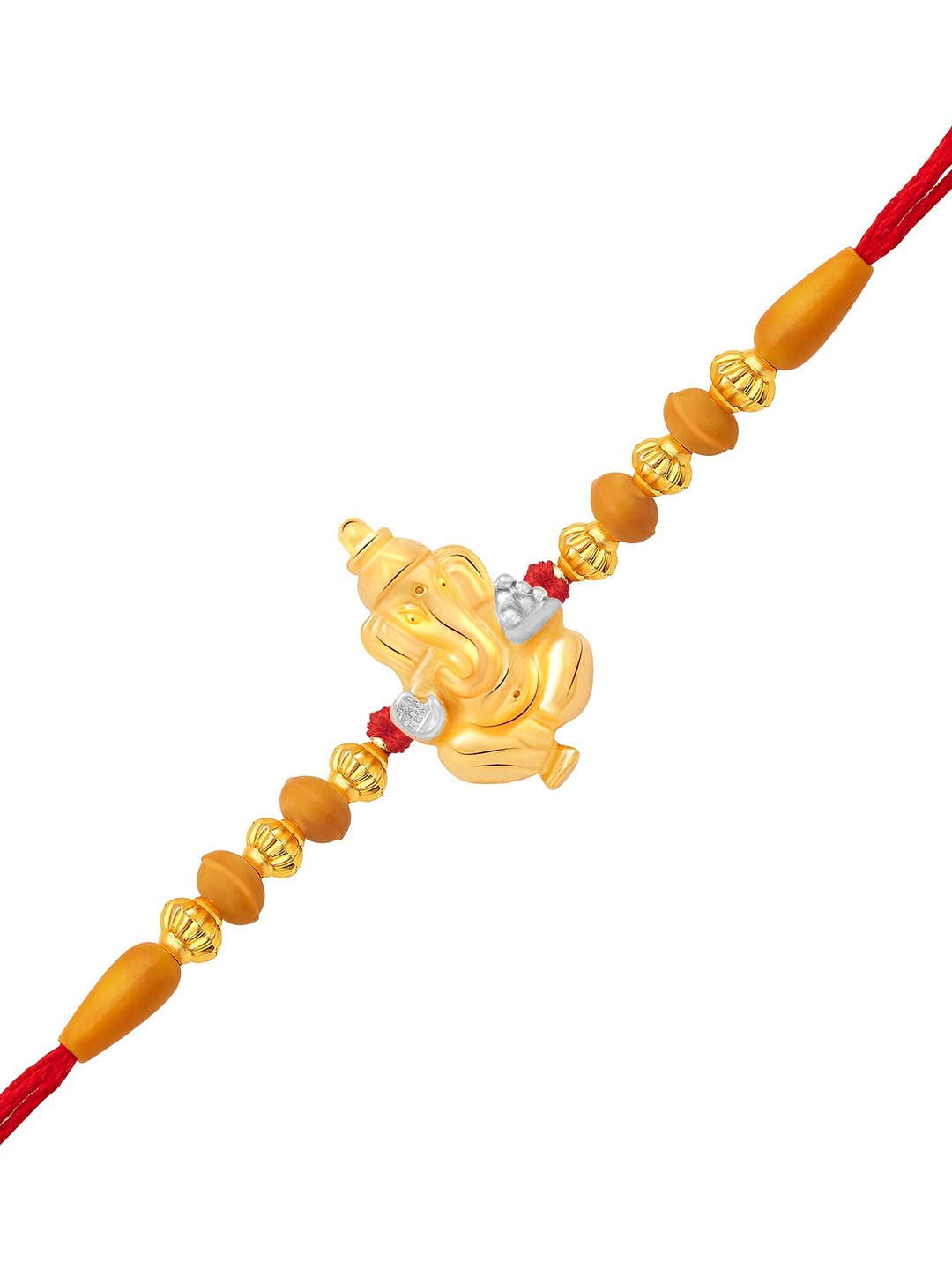 

Vighnaharta Gold & Rhodium-Plated Shri Avighna Charm Rakhi