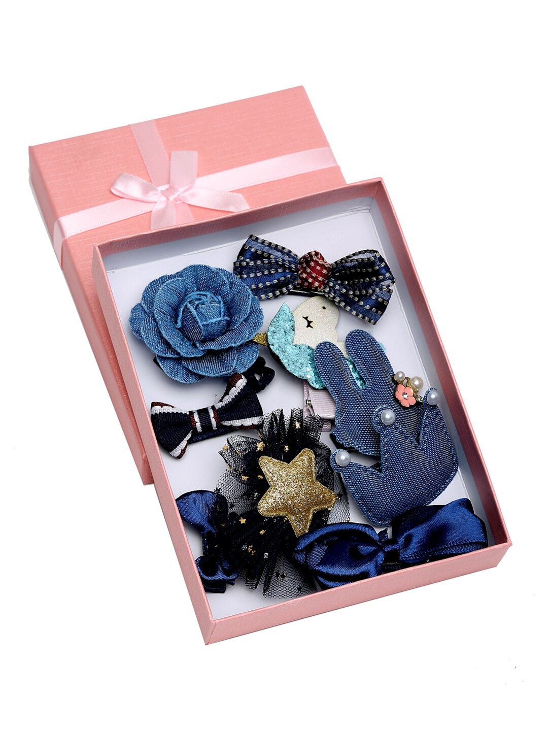 

DressBerry Blue & Pink Set Of 10 Alligator Hair Clip