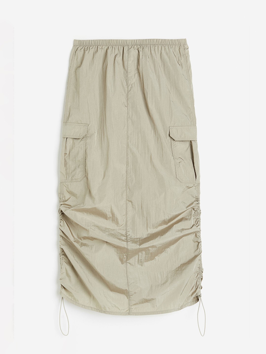 

H&M Nylon Parachute Skirt, Green
