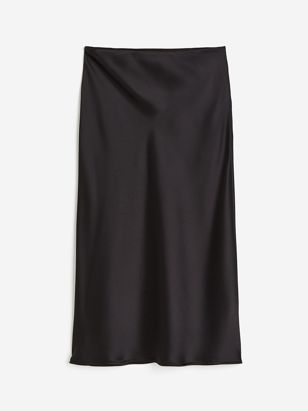 

H&M Satin Skirts, Black