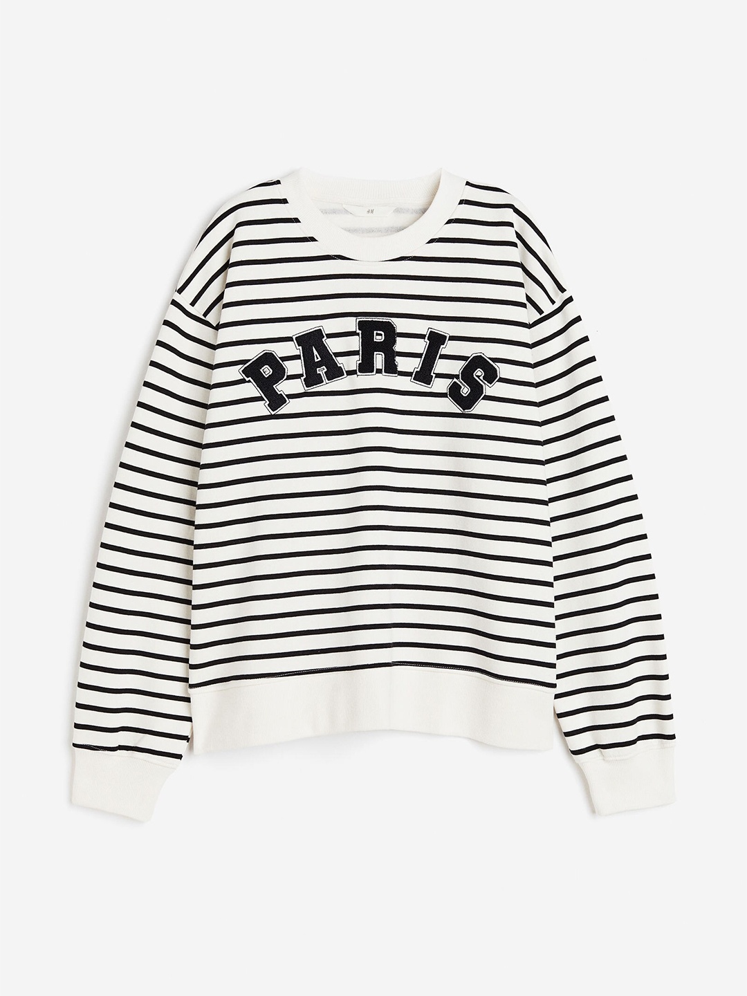 

H&M Crew-Neck Sweatshirt, White
