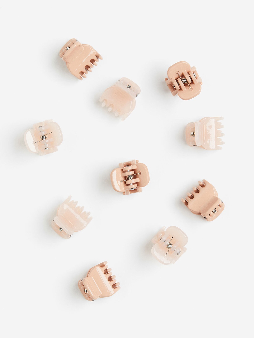 

H&M 10-Pack Small Hair Claws, Orange