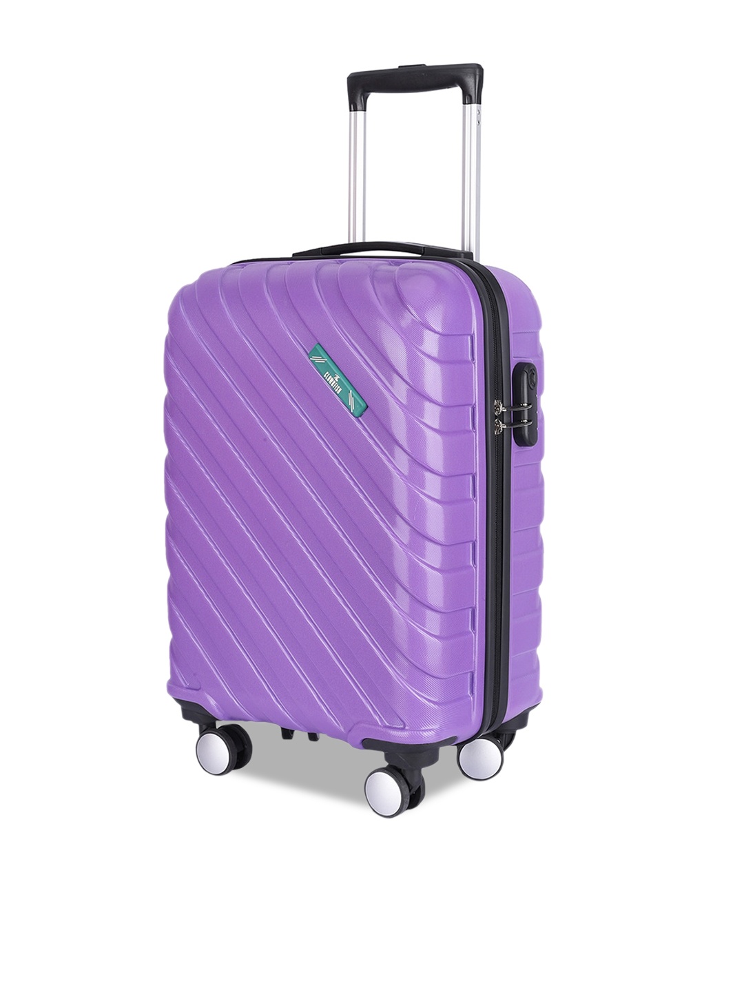 

THE CLOWNFISH Wanderwheels Hard-Sided Trolley Suitcase, Purple