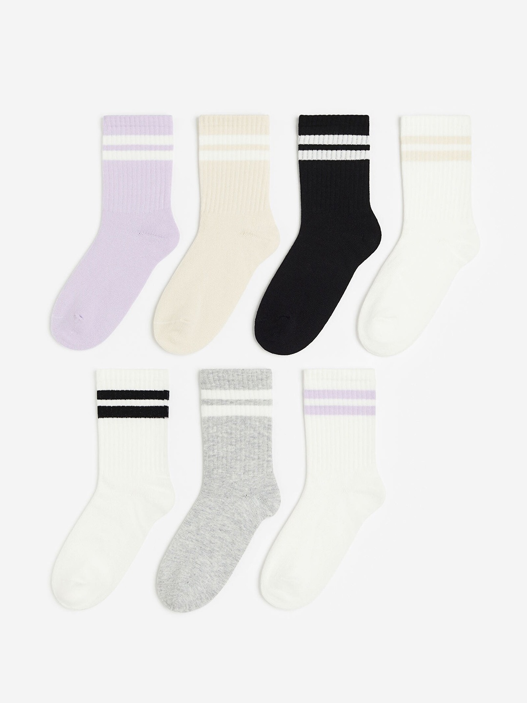 

H&M Girls 7-Pack Socks, Purple