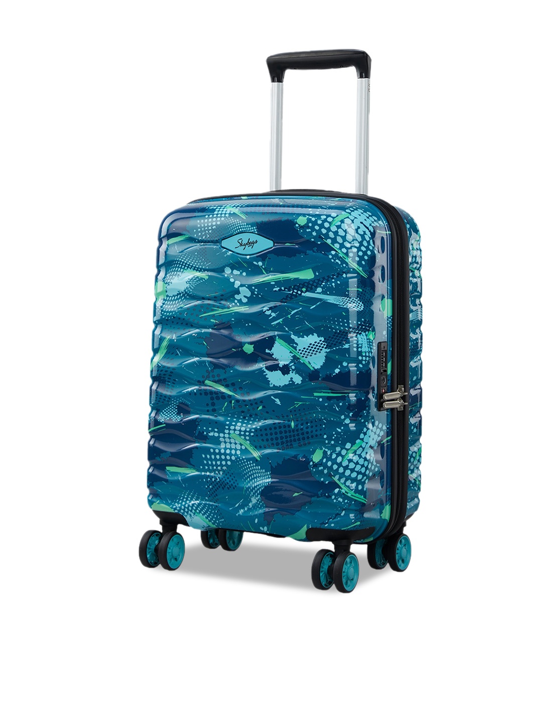 

Skybags Camoflex Hard-Sided Textured Cabin Trolley Suitcase, Green