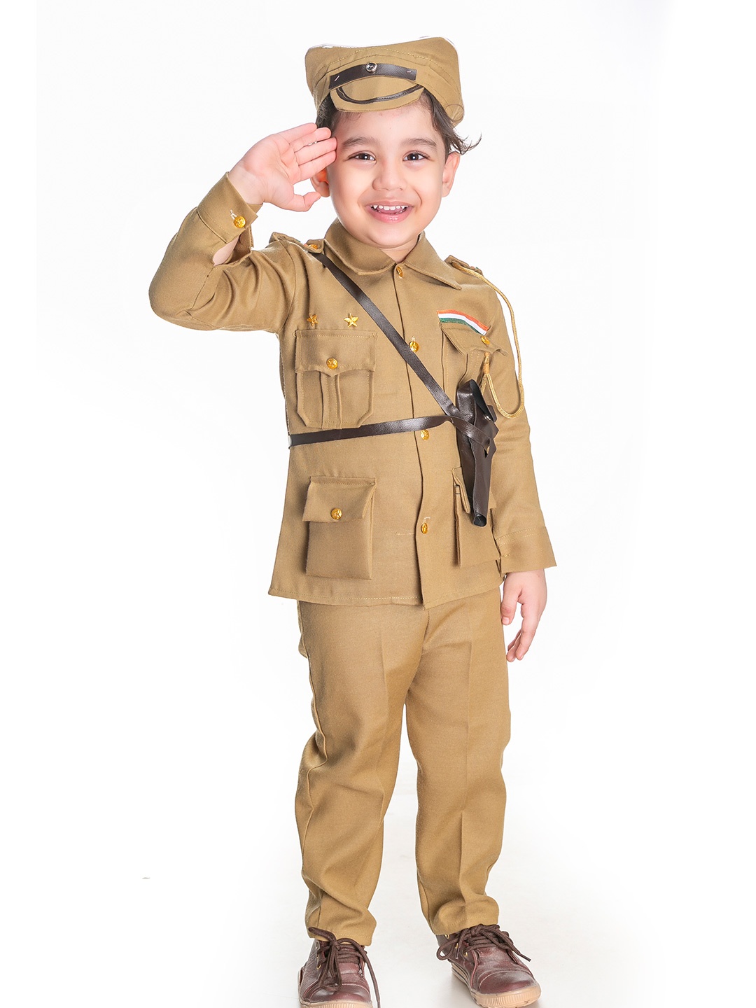 

BAESD Boys Shirt With Trousers, Beige