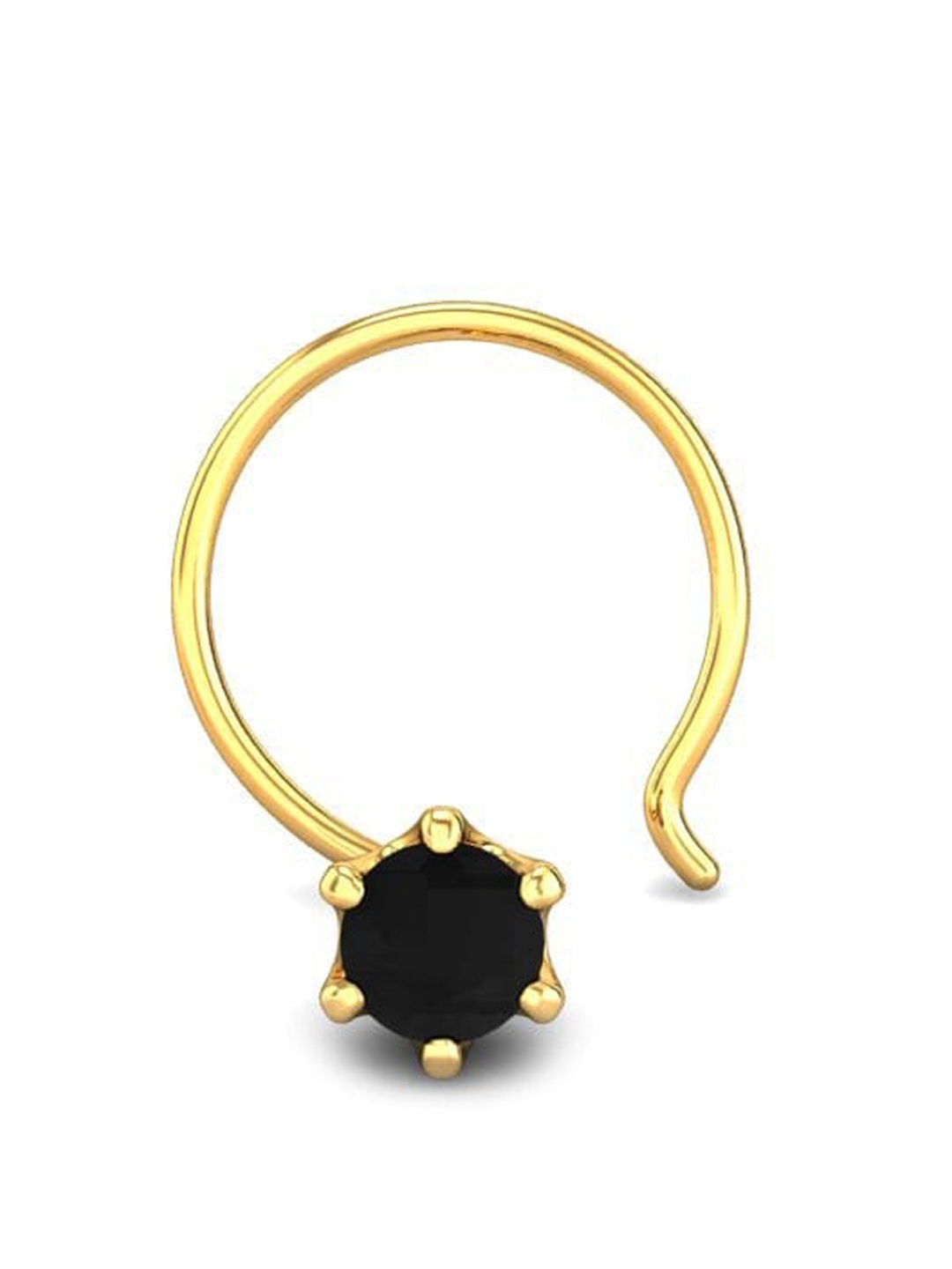 

CANDERE A KALYAN JEWELLERS COMPANY 18KT Gold Gemstone-Studded Nose Pin-0.25gm