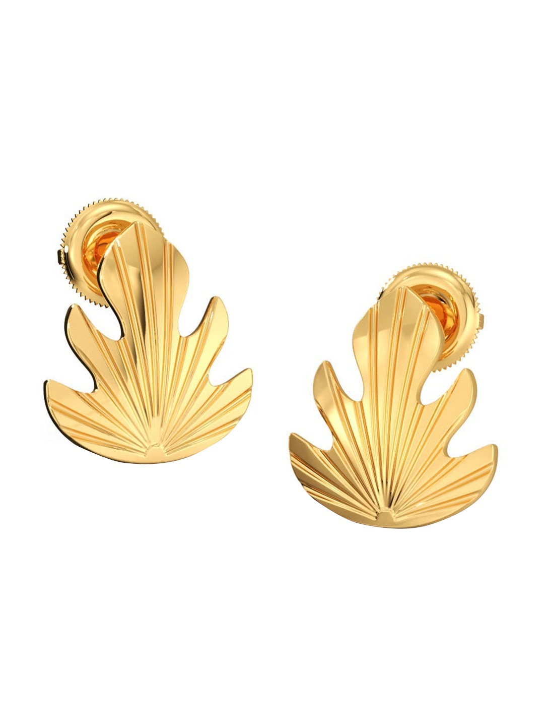 

CANDERE A KALYAN JEWELLERS COMPANY 18KT Gold BIS Hallmark Earrings-2.71 g