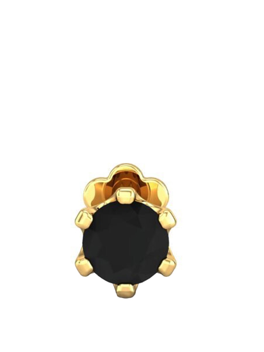 

CANDERE A KALYAN JEWELLERS COMPANY 18KT Gold Gemstone-Studded Nose Pin-0.35gm