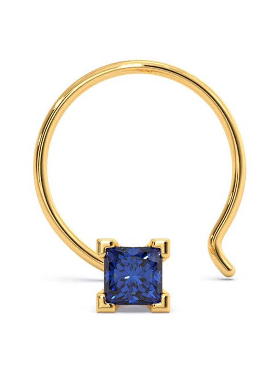 

CANDERE A KALYAN JEWELLERS COMPANY 18KT Gold Gemstone-Studded Nose Pin-0.2gm