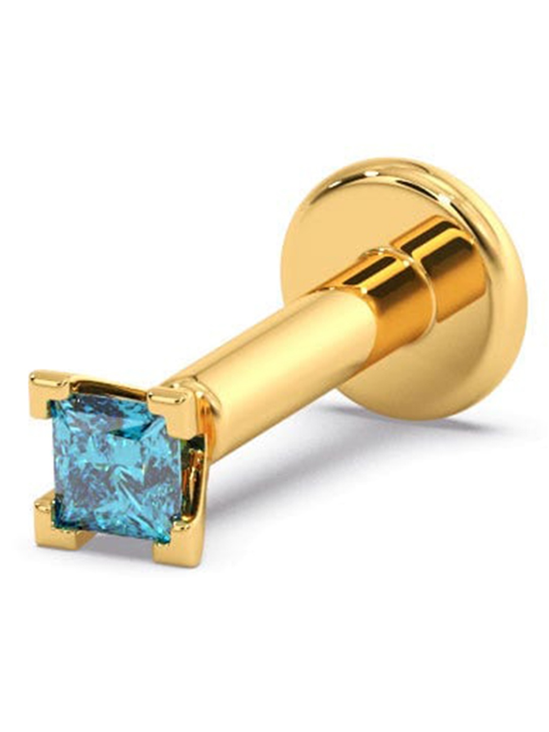 

CANDERE A KALYAN JEWELLERS COMPANY 18KT Gold Gemstone-Studded Nose Pin-0.25gm