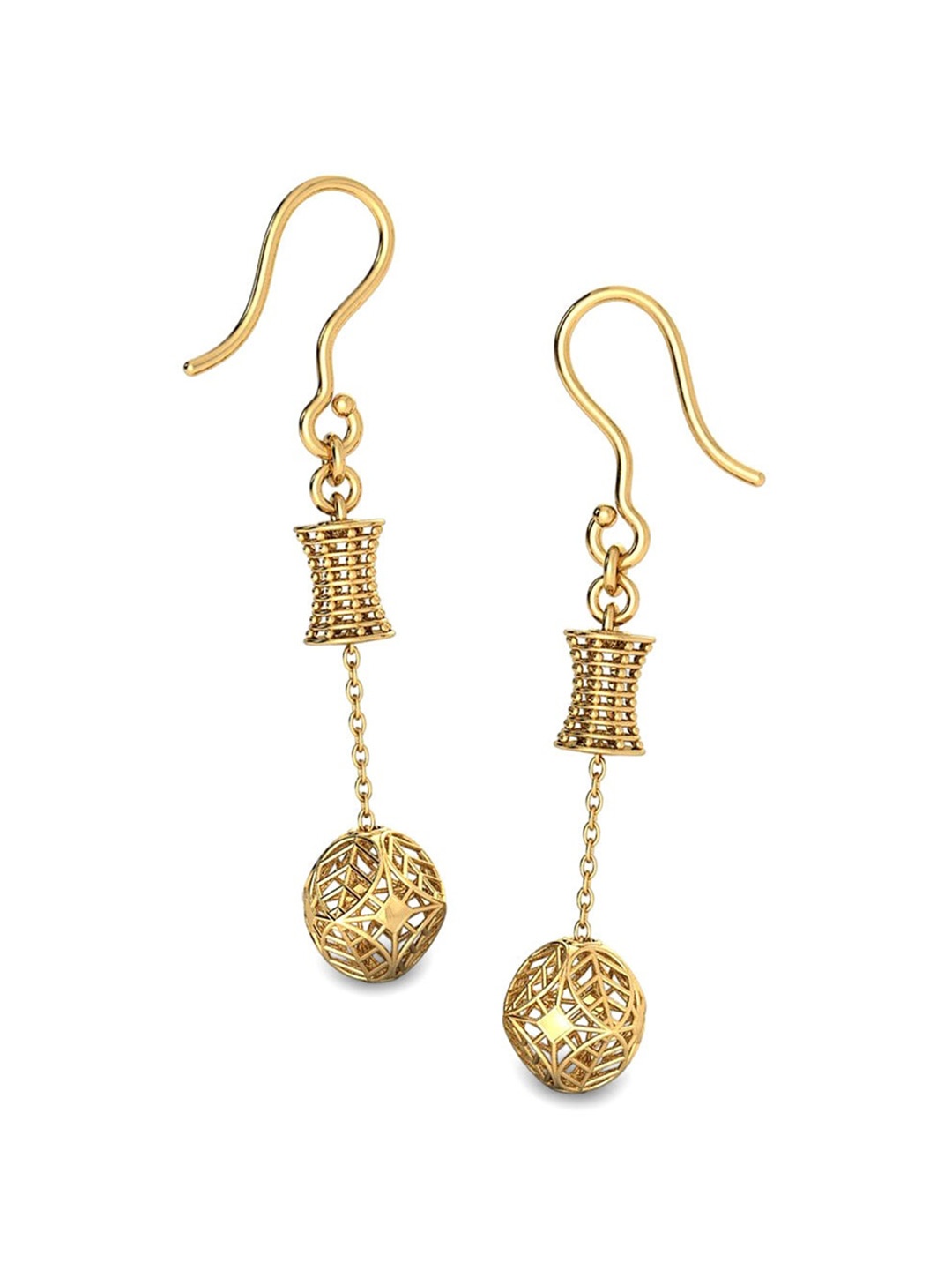 

CANDERE A KALYAN JEWELLERS COMPANY 18KT Gold BIS Hallmark Earrings - 2.4gm