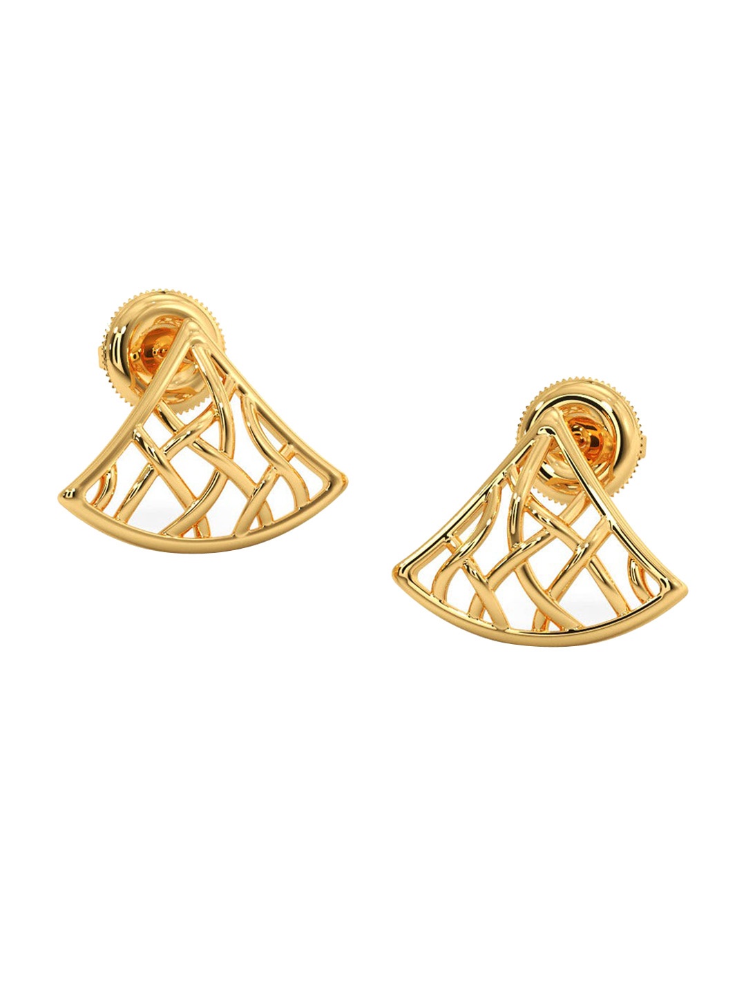

CANDERE A KALYAN JEWELLERS COMPANY 18KT Gold BIS Hallmark Earrings-2 g