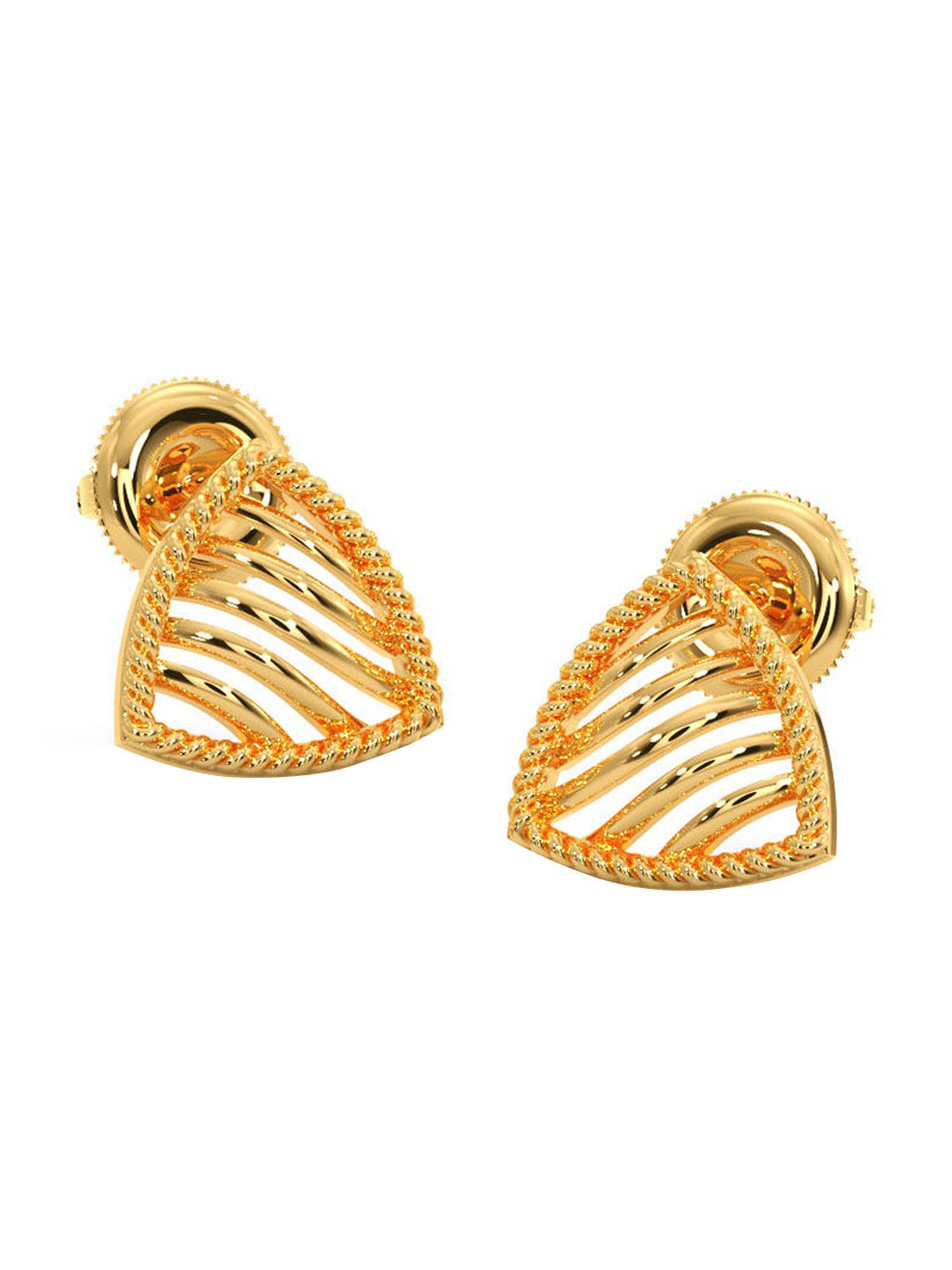 

CANDERE A KALYAN JEWELLERS COMPANY 18KT Gold BIS Hallmark Earrings-1.86gm