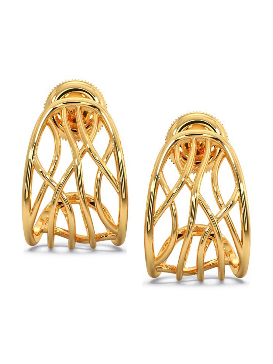 

CANDERE A KALYAN JEWELLERS COMPANY 18KT Gold BIS Hallmark Earrings - 3.31 g