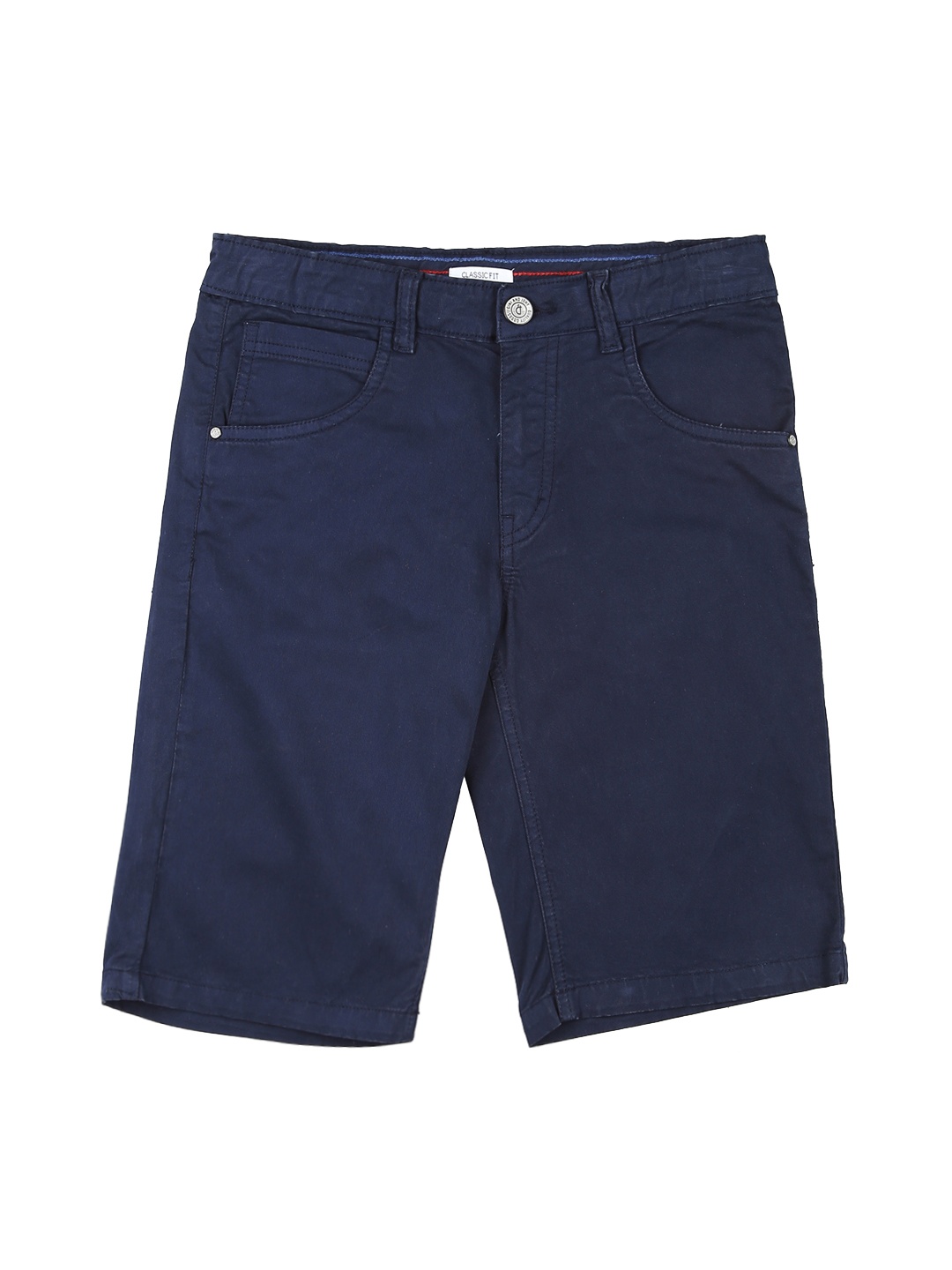 

Gini and Jony Boys Blue Solid Regular Fit Shorts