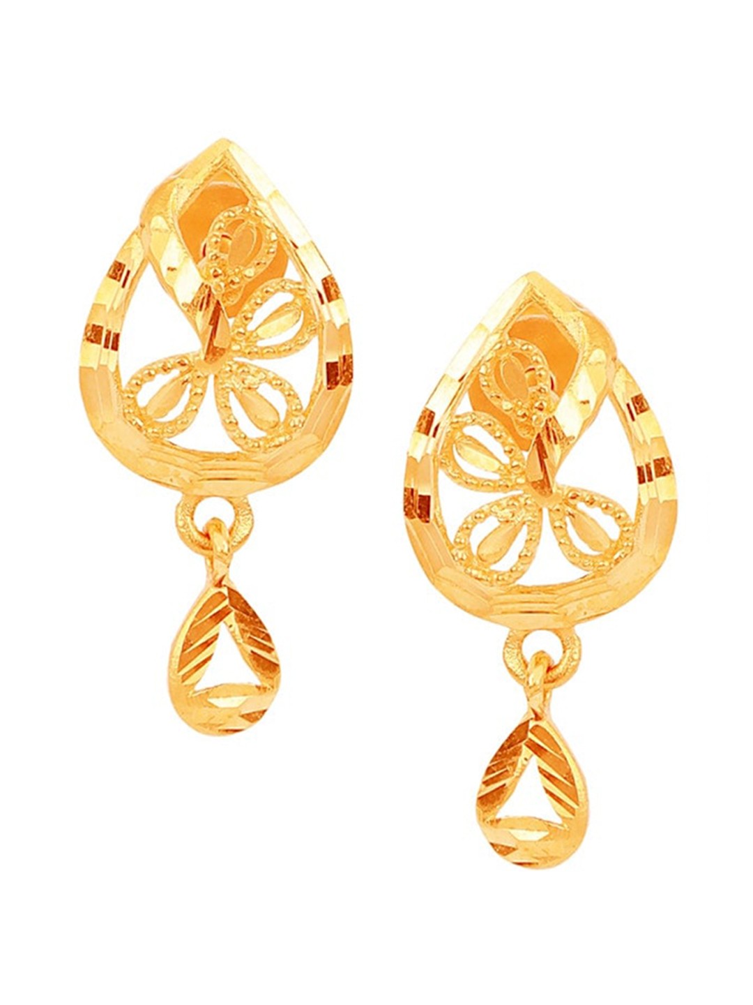 

CANDERE A KALYAN JEWELLERS COMPANY 18KT BIS Hallmark Gold Earrings-2.52gm