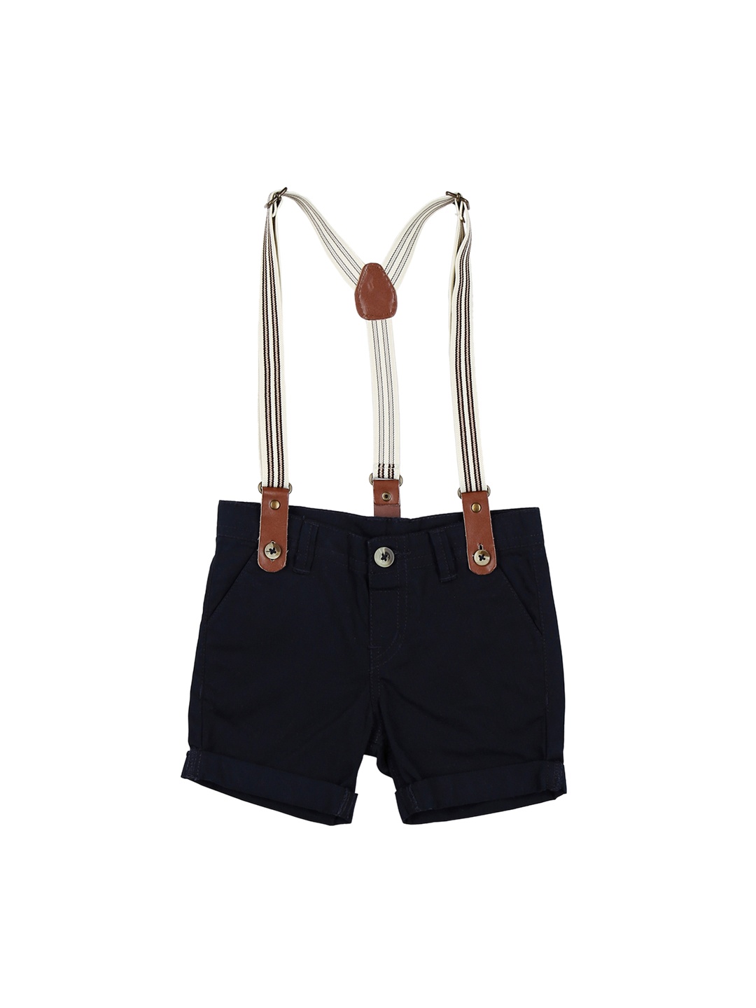 

Gini and Jony Boys Blue Solid Regular Fit Shorts