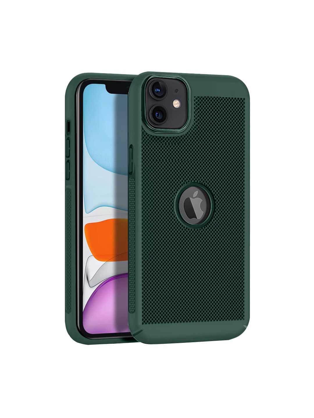 

Karwan iPhone 11 Skin Friendly Back Case, Green