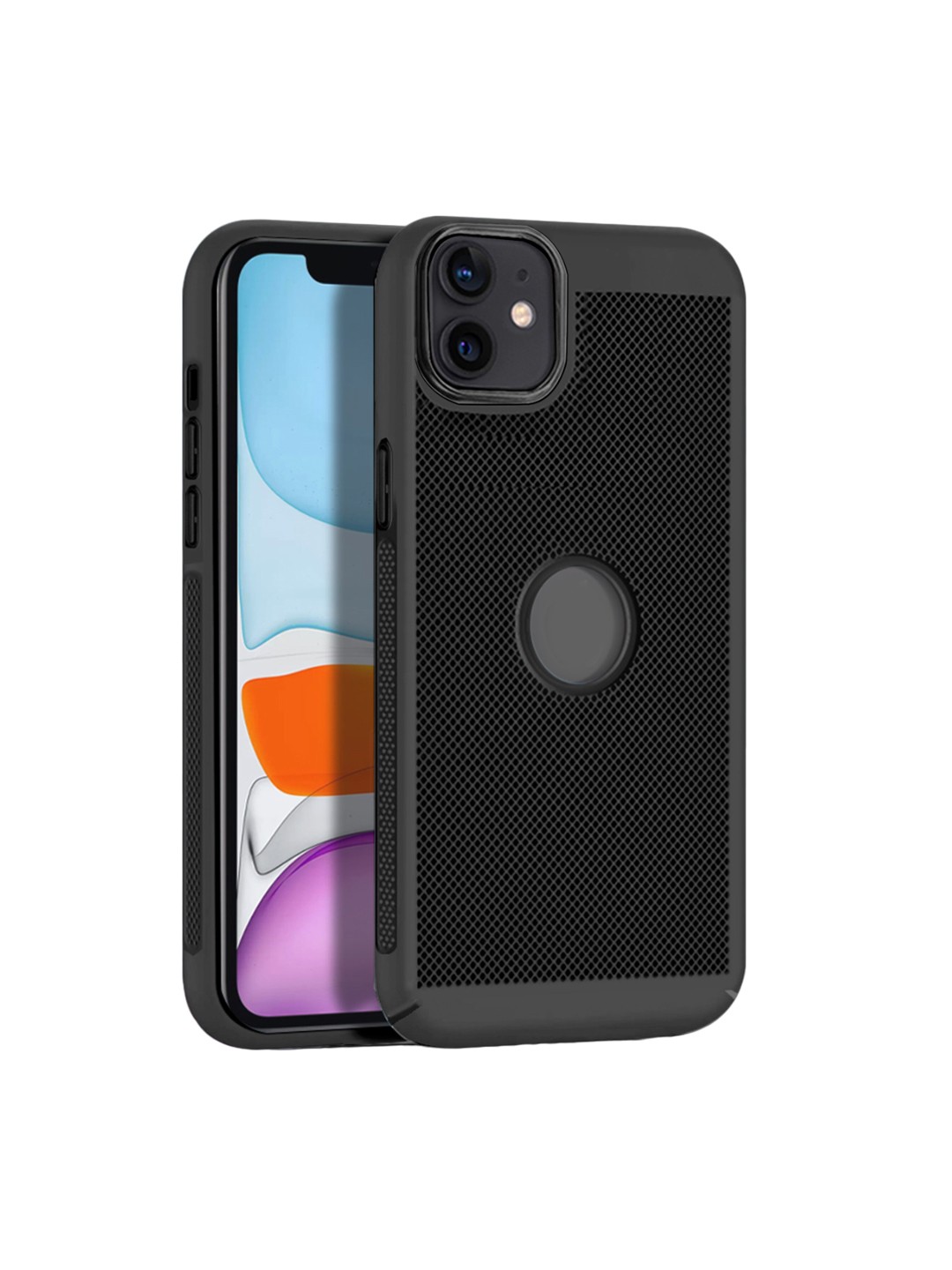 

Karwan iPhone 11 Skin Friendly Phone Back Case, Black