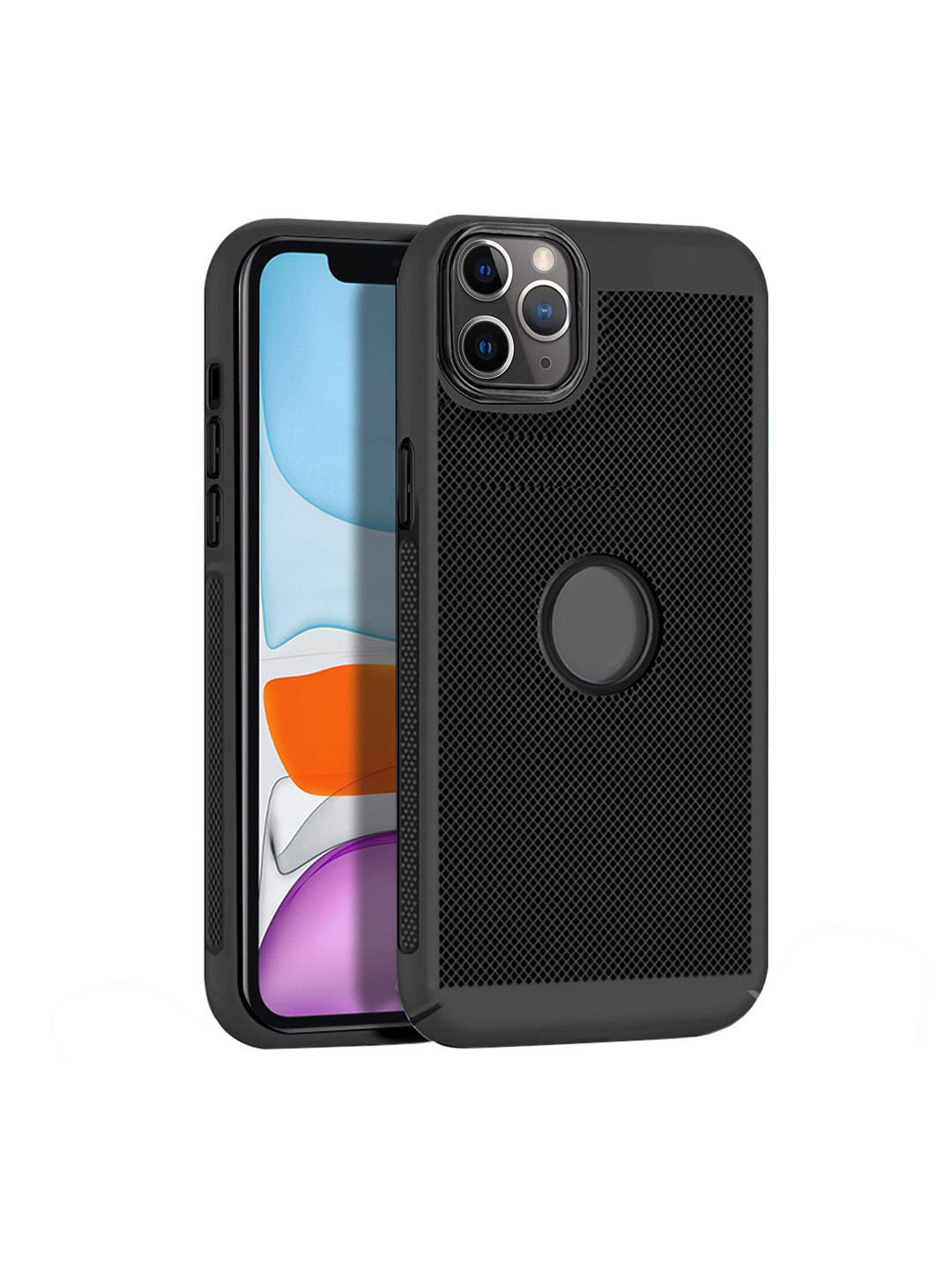 

Karwan iPhone 11 Pro Skin Friendly Phone Back Case, Black
