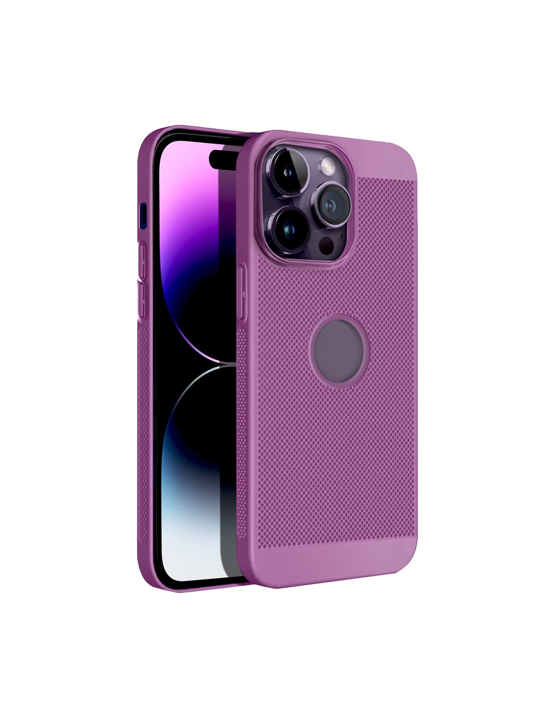 

Karwan iPhone 14 Pro Skin Friendly Phone Back Case, Purple