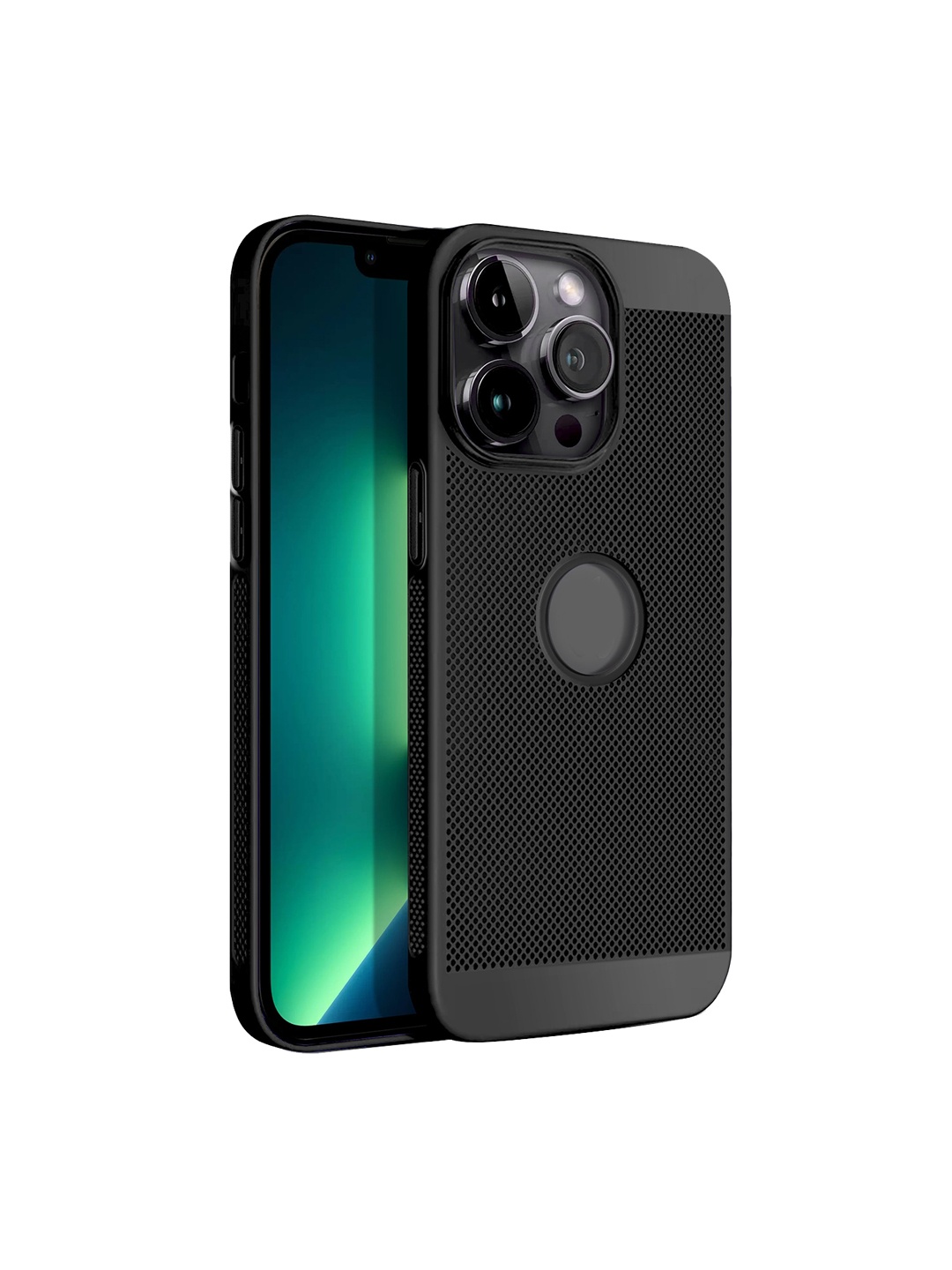 

Karwan iPhone 12 Pro Skin Friendly Phone Back Case, Black