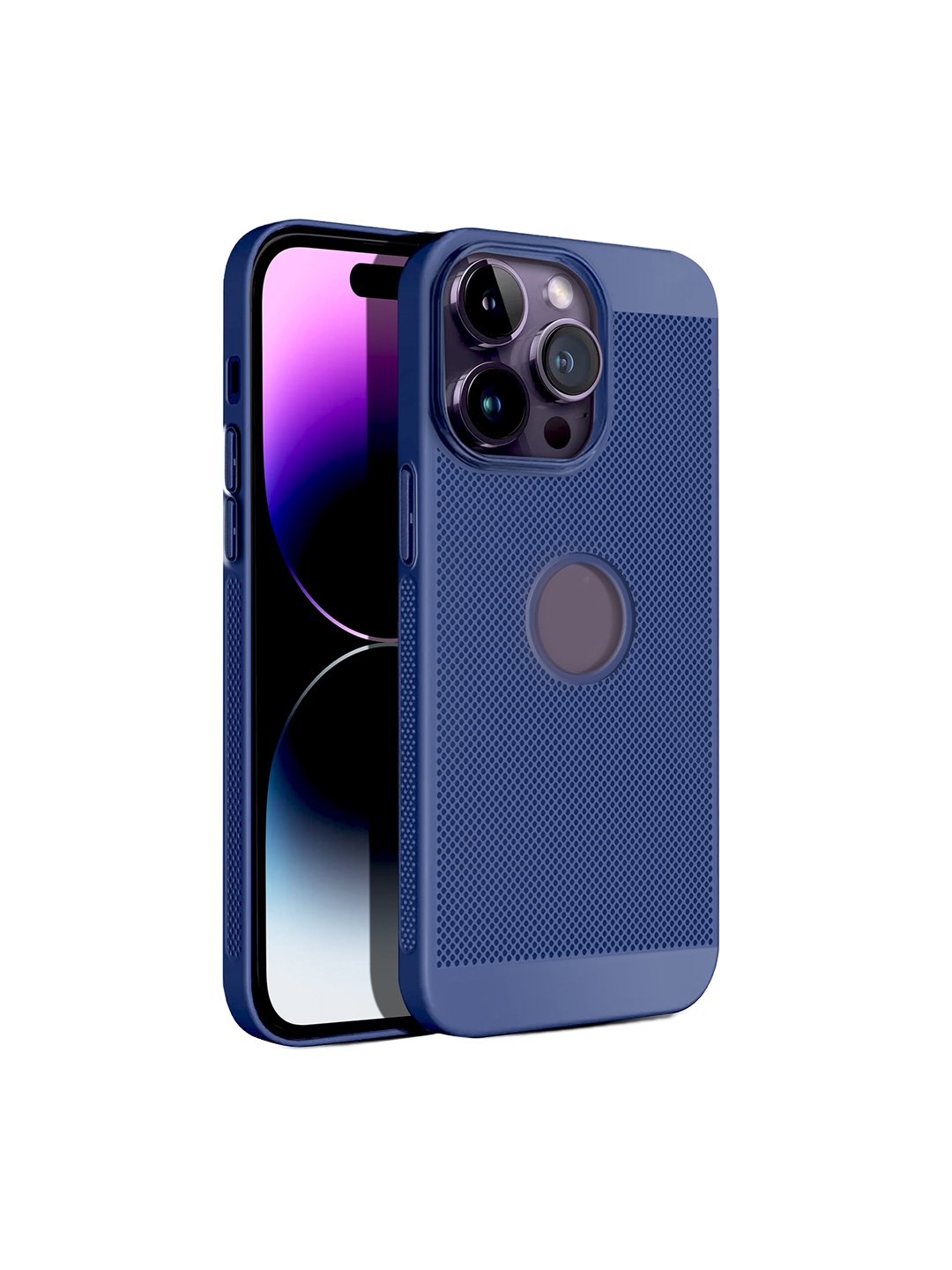 

Karwan iPhone 14 Pro Skin Friendly Phone Back Case, Blue