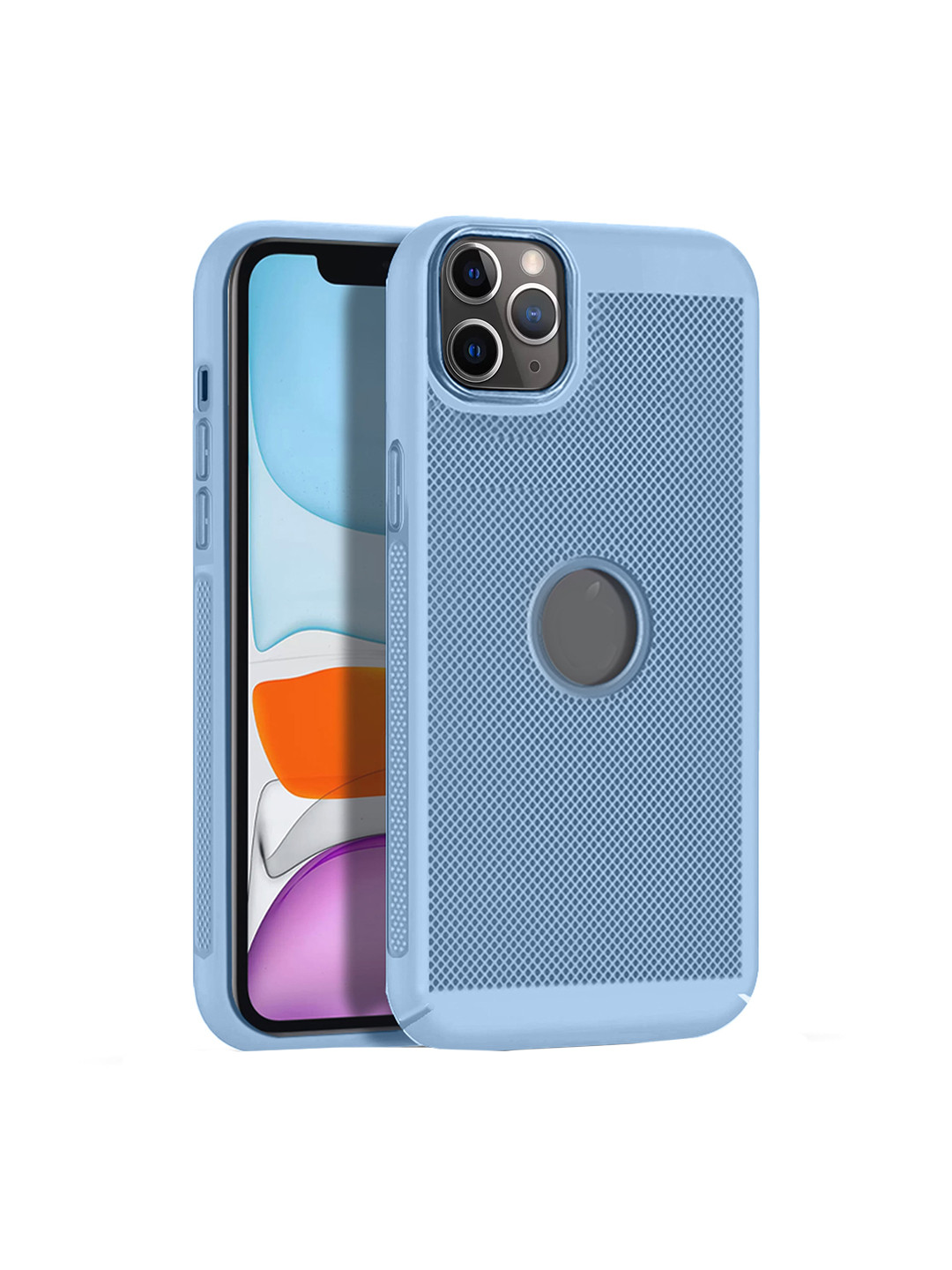 

Karwan iPhone 11 Pro Skin Friendly Phone Back Case, Blue