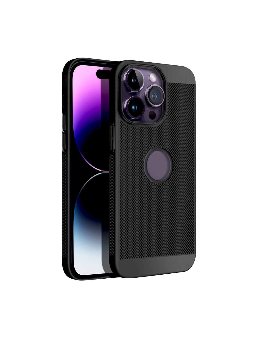 

Karwan iPhone 14 Pro Skin Friendly Phone Back Case, Black
