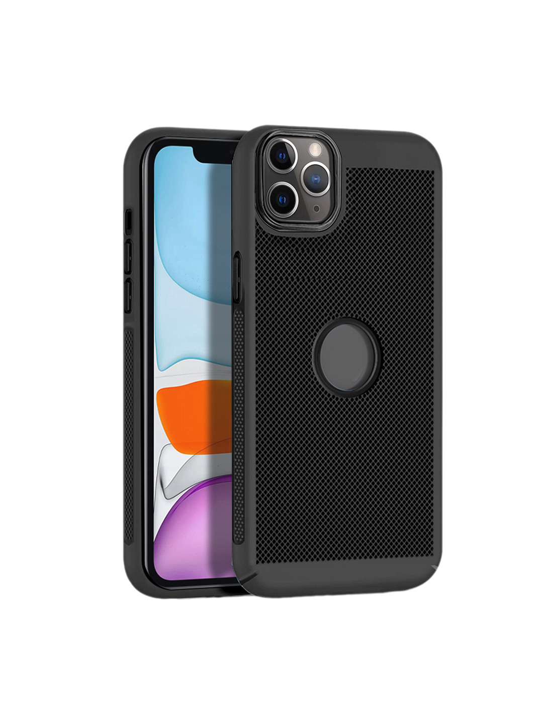 

Karwan iPhone 11 Pro Max Skin Friendly Phone Back Case, Black