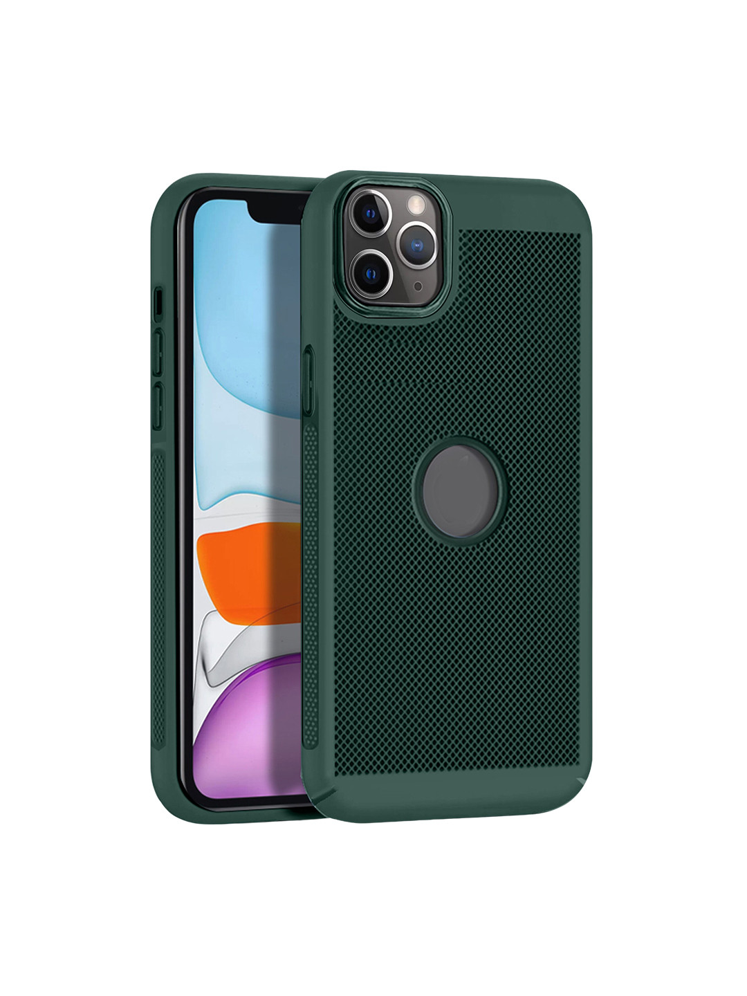 

Karwan iPhone 11 Pro Max Skin Friendly Phone Back Case, Green
