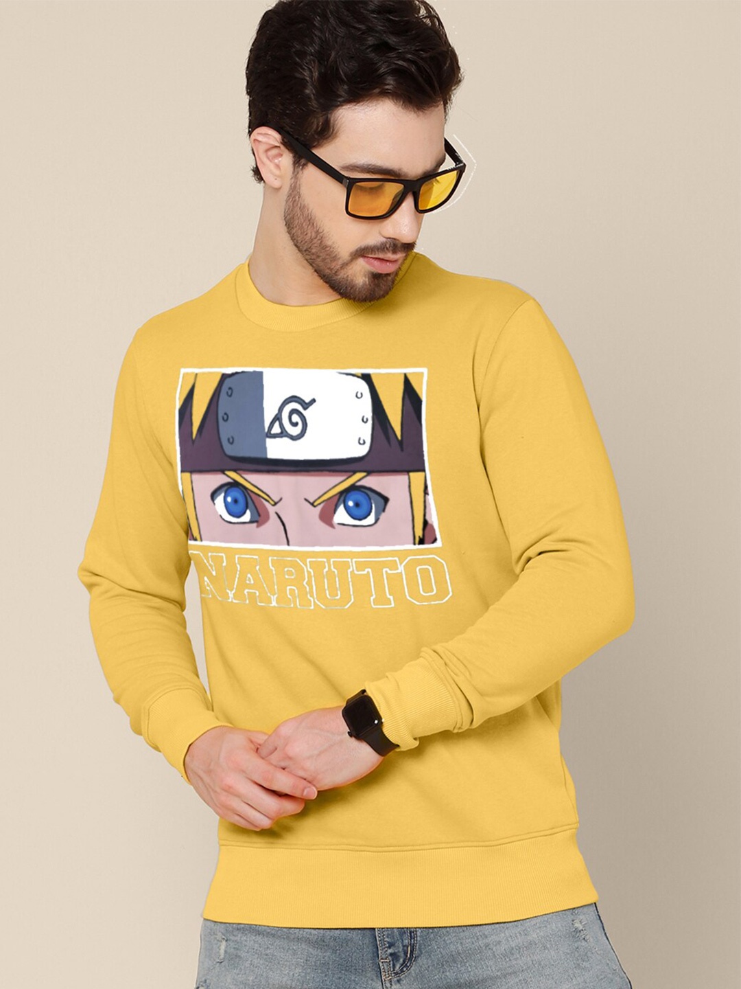 

Free Authority Naruto Printed Cotton Sweatshirt, Yellow
