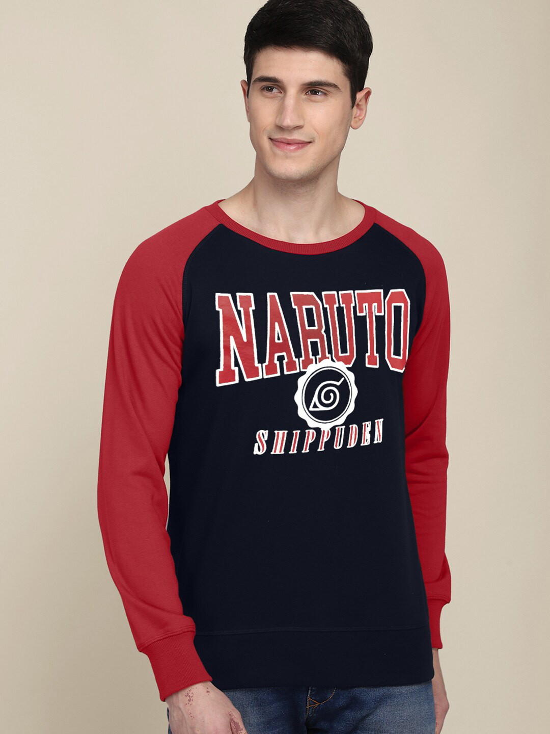 

Free Authority Naruto Typography Printed Cotton Pullover, Blue