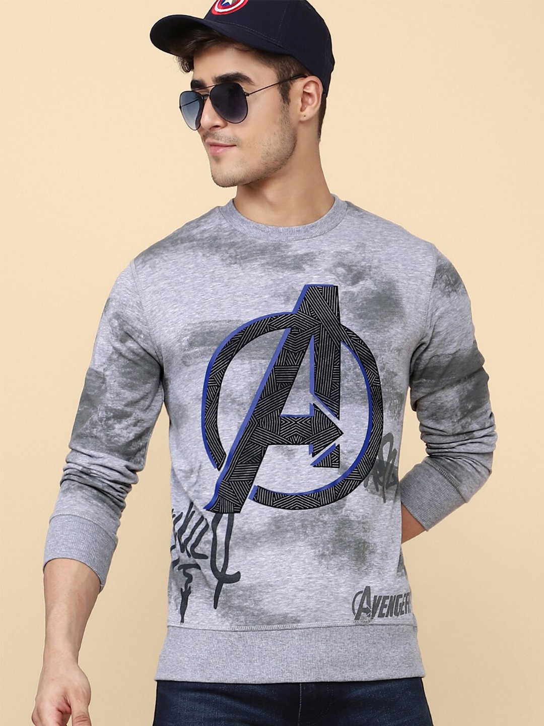 

Free Authority Avengers Printed Cotton Sweatshirt, Grey