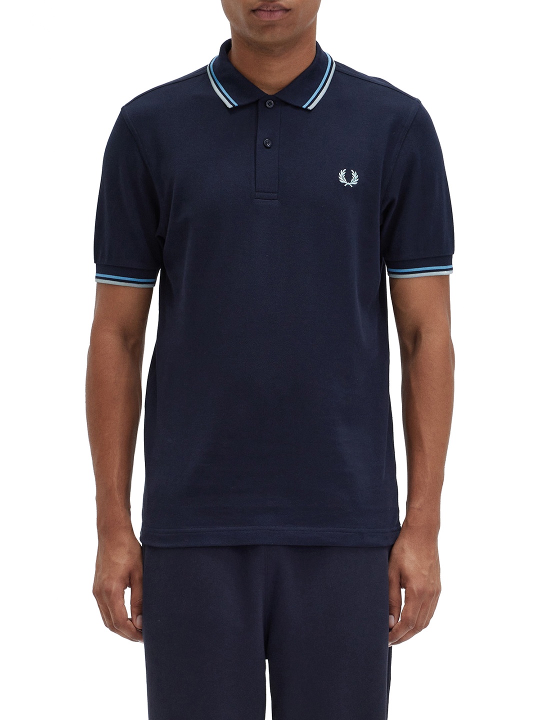 

Fred Perry Polo Collar Cotton T-shirt, Navy blue