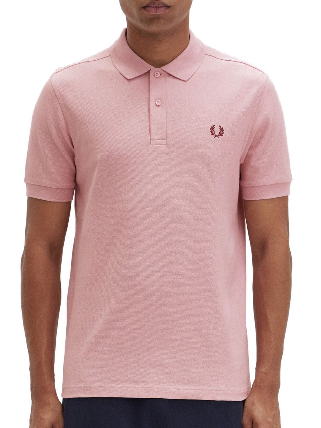 

Fred Perry Polo Collar Cotton Casual T-Shirt, Pink