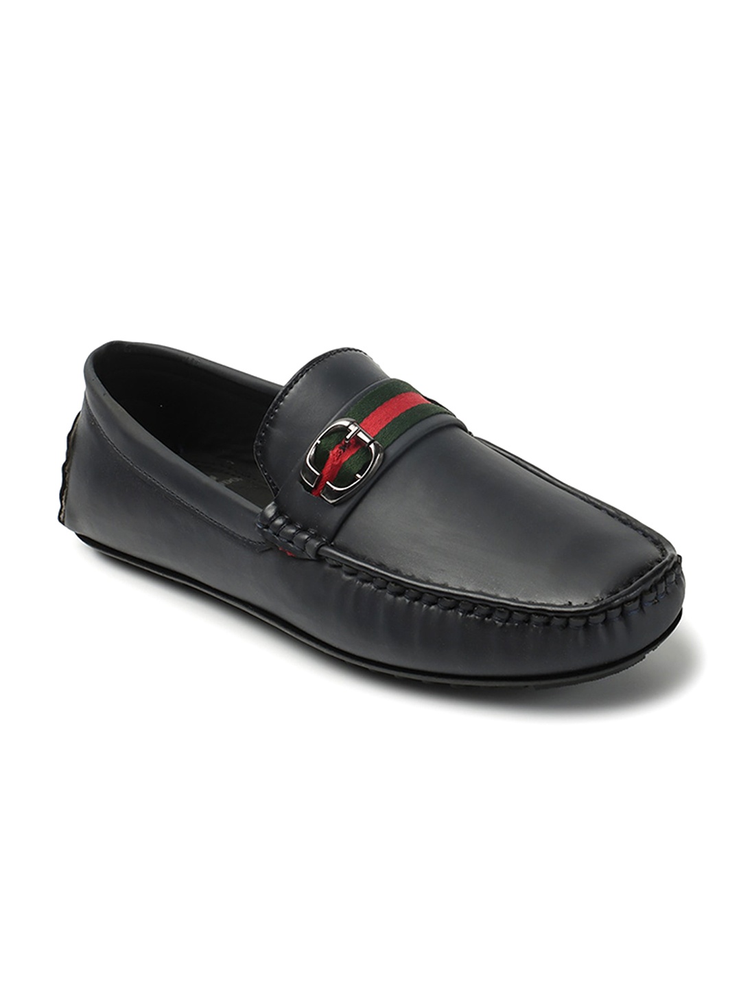 

Carlton London Men Comfort Insole Horsebit Loafers, Navy blue