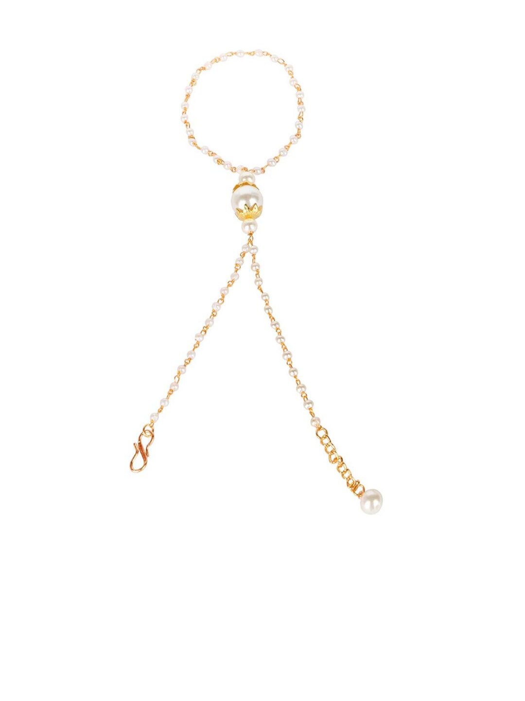 

AccessHer Beaded Rakhi With Peacock Pooja Thali, Gold