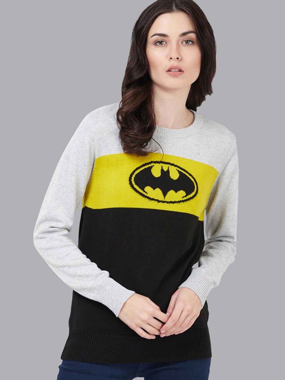 

Free Authority Batman Printed Cotton Sweatshirt, Grey