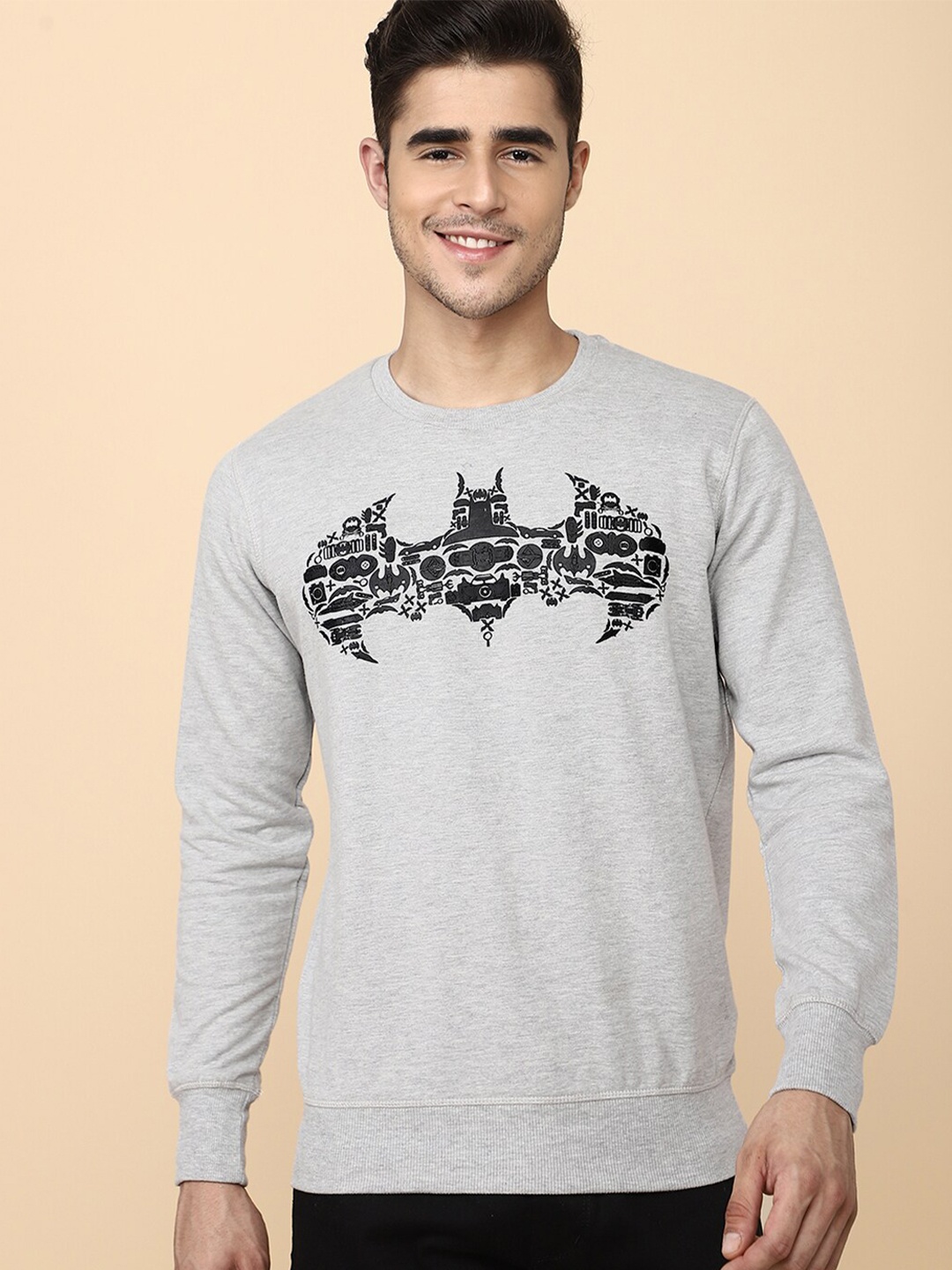 

Free Authority Batman Printed Cotton Sweatshirt, Grey